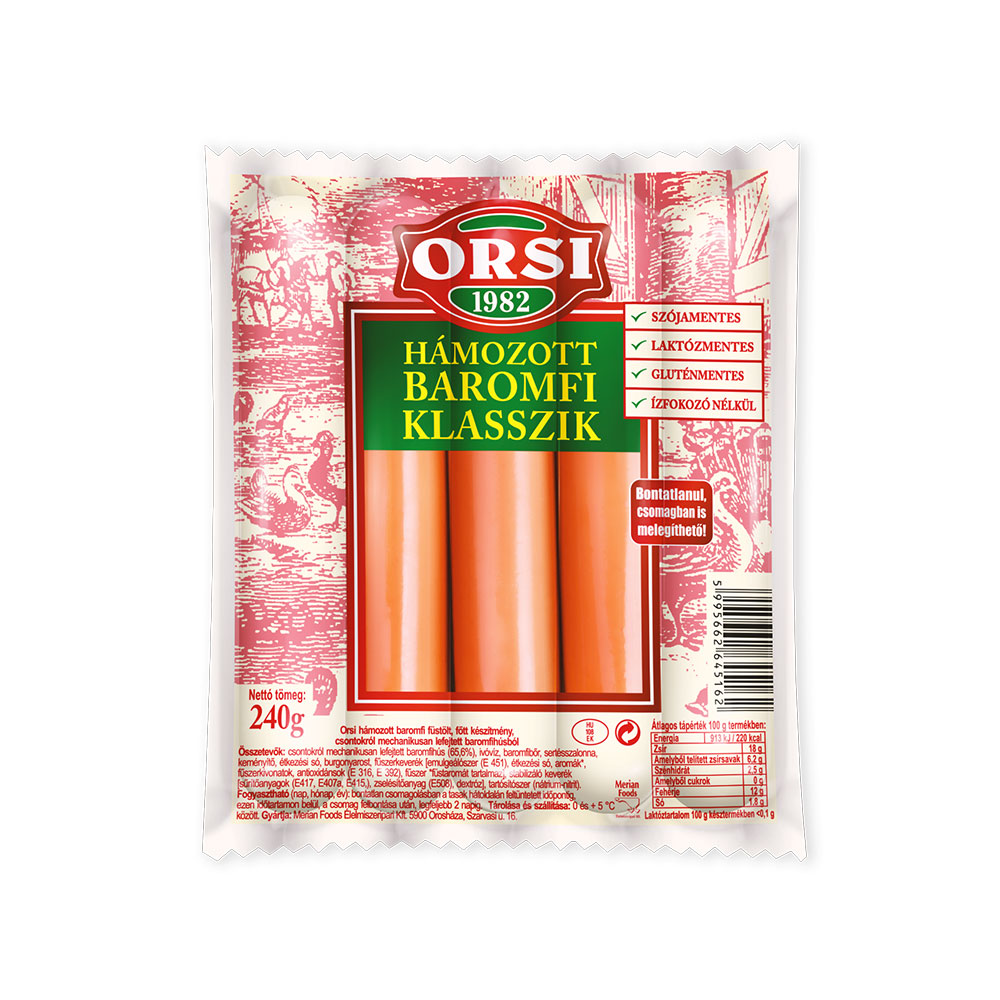 Orsi Baromfi klasszik hámozott 240g